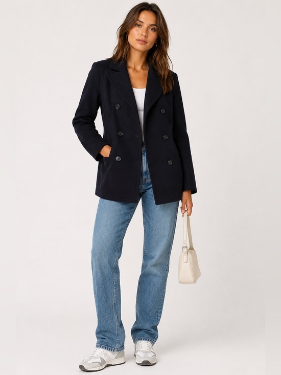 Theory Jackets & Blazers - theory cashmere wool light weight peacoat